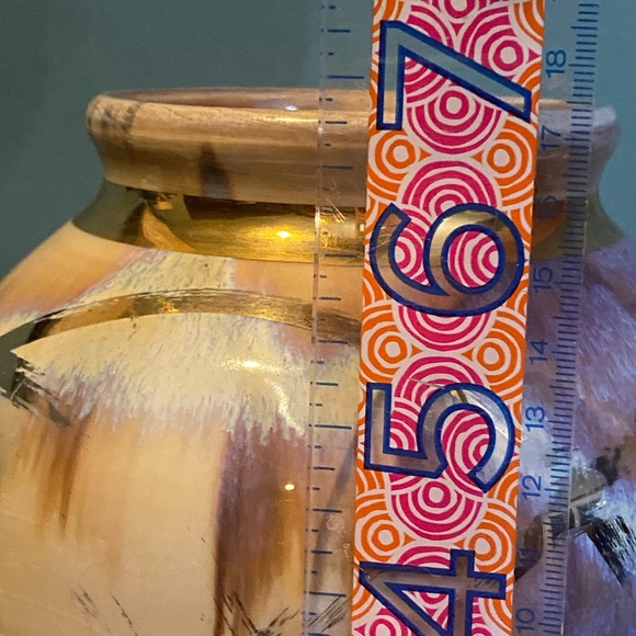 Vintage ED WEINTRAUB ONE OF A KIND ORIGINAL SIGNED 7” VASE With Gold Detailing - Picture 7 of 10